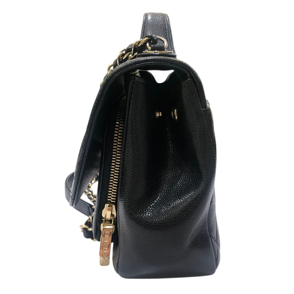 CHANEL A93749 ビジネス アフィニティ 2WAY カバン ショルダーバッグ キャビアスキン レディース ブラック