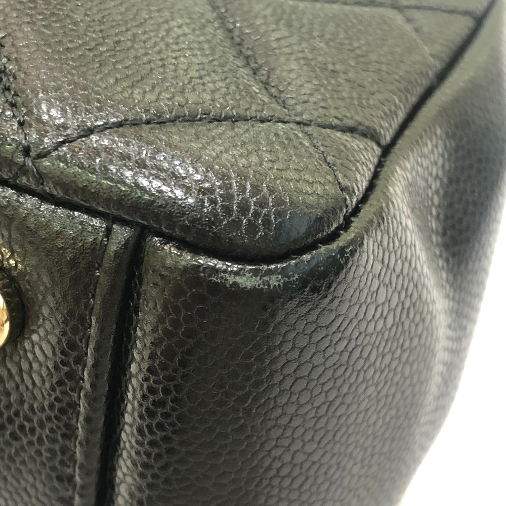 CHANEL A93749 ビジネス アフィニティ 2WAY カバン ショルダーバッグ キャビアスキン レディース ブラック