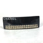 CHANEL 05P ロゴ ラインストーン ヘアアクセサリー バレッタ プラスチック レディース ブラック