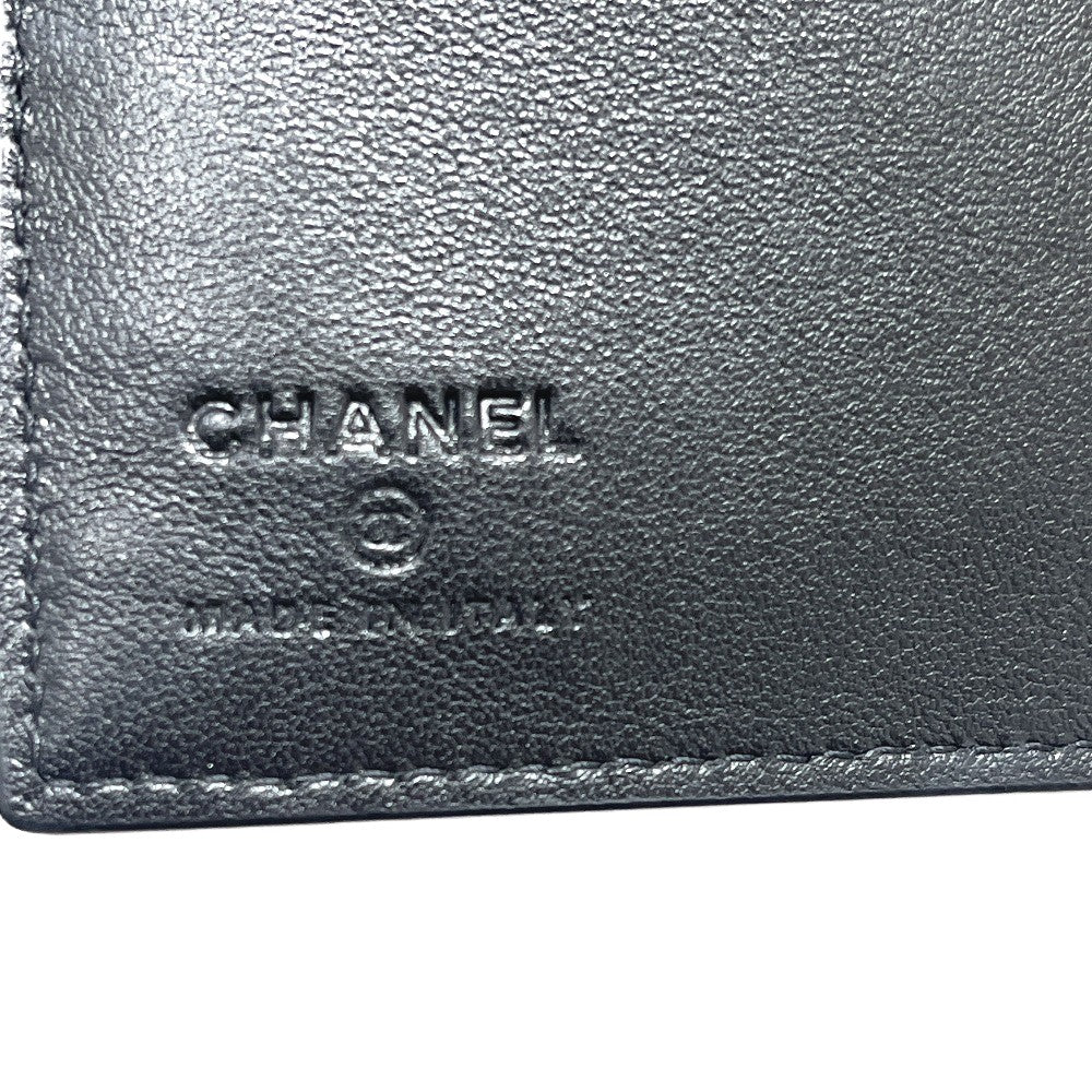 CHANEL AP5262 Coco Mark Classic Small Leather Card Case Pass Case Passport Holder for Women Black