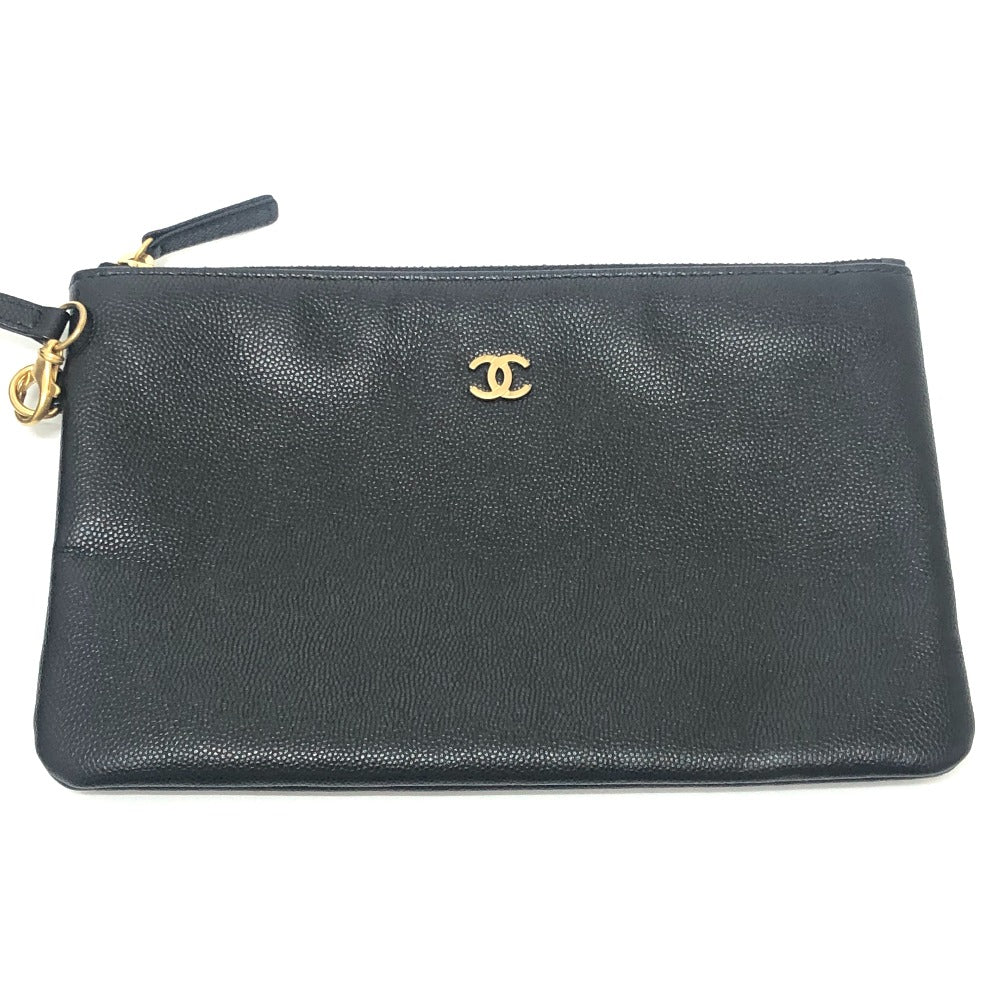 CHANEL AS3260 シャネル22 スモール ココマーク ゴールド金具 カバン 肩掛け ショルダーバッグ キャビアスキン レディース ブラック