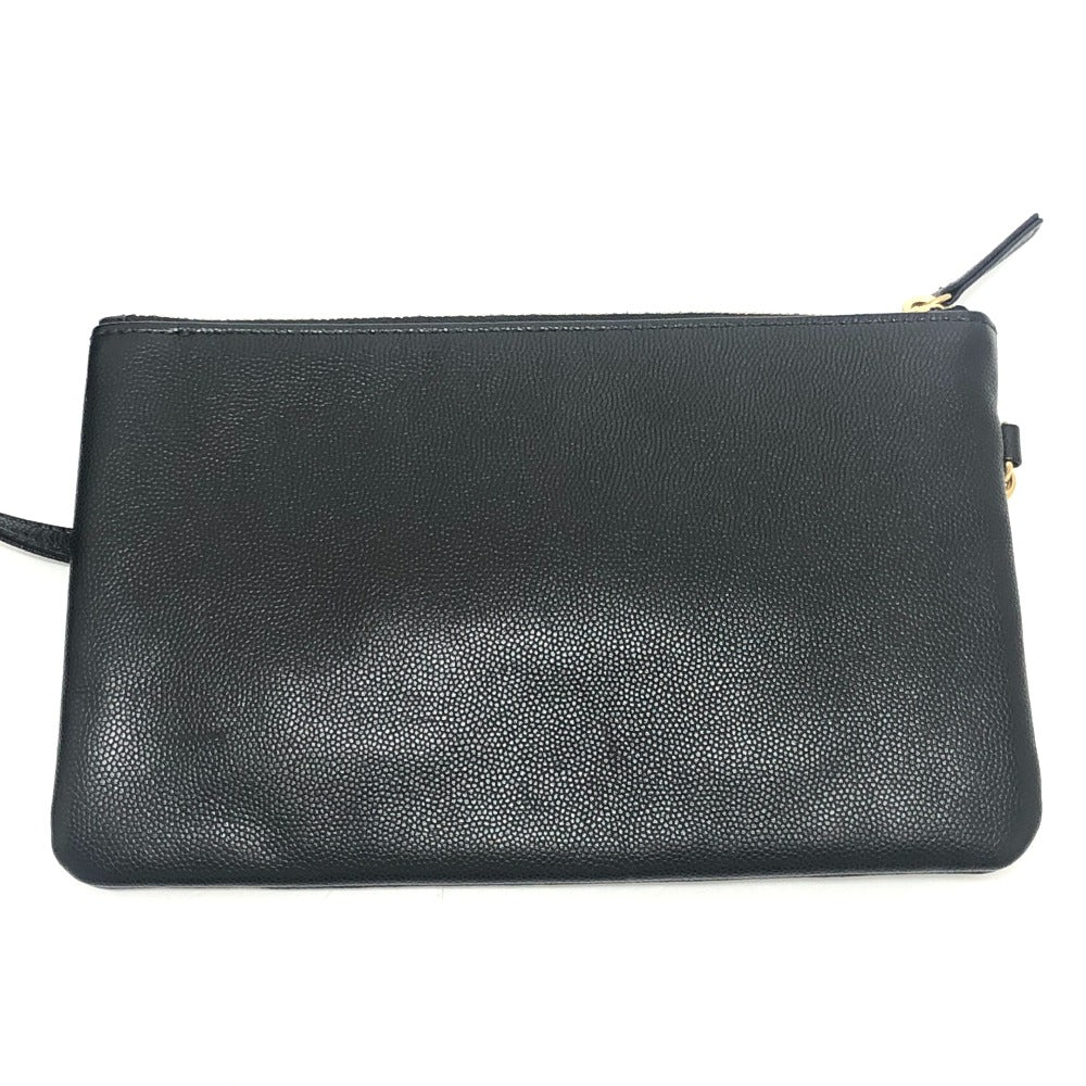 CHANEL AS3260 シャネル22 スモール ココマーク ゴールド金具 カバン 肩掛け ショルダーバッグ キャビアスキン レディース ブラック