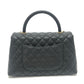 CHANEL A92992 マトラッセ ココハンドル 29 2WAY カバン ショルダーバッグ ハンドバッグ キャビアスキン レディース ブラック