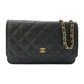 CHANEL AP0250 マトラッセ ココマーク チェーンウォレット カバン 財布 斜め掛け ショルダーバッグ キャビアスキン レディース ブラック