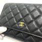 CHANEL AP0250 CC Mark Chain Wallet bag bag Shoulder Bag Caviar Leather Black Used