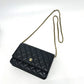 CHANEL AP0250 CC Mark Chain Wallet bag bag Shoulder Bag Caviar Leather Black Used