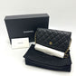 CHANEL AP0250 CC Mark Chain Wallet bag bag Shoulder Bag Caviar Leather Black Used