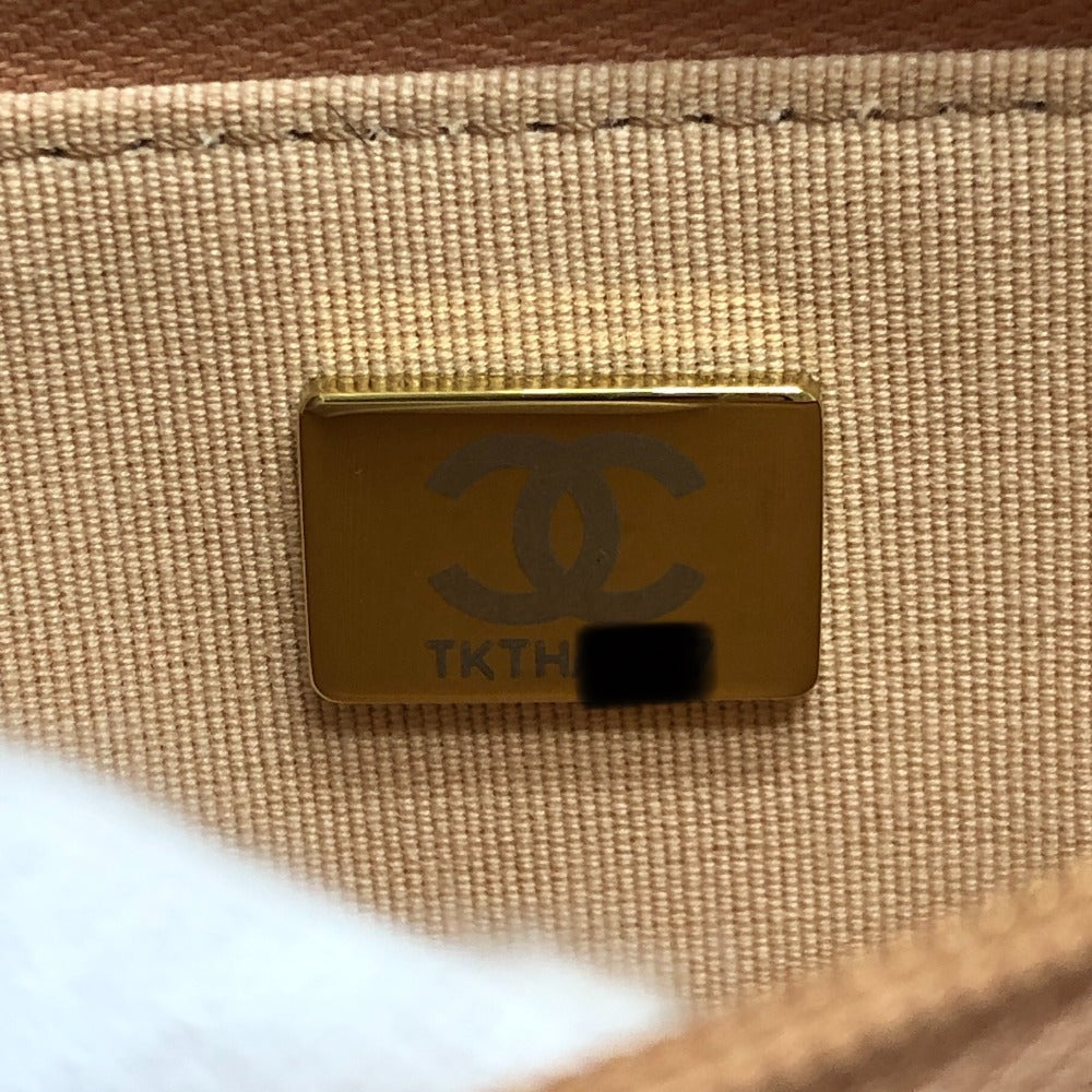 CHANEL AP0250 マトラッセ ココマーク クラシック チェーンウォレット カバン ショルダーバッグ ラムスキン レディース ベージュ