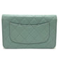 CHANEL AP0250 Matelasse CC Mark Classic Bag Wallet Chain Wallet Pochette Crossbody Shoulder Bag Caviar Leather Blue gray gray Used