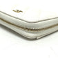 CHANEL AP0216 Matelasse CC Mark Classic Zip Coin purse Wallet coin purse Caviar Leather White/GoldHardware Used