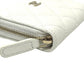 CHANEL AP0216 Matelasse CC Mark Wallet Wallet coin purse Caviar Leather White/GoldHardware Used