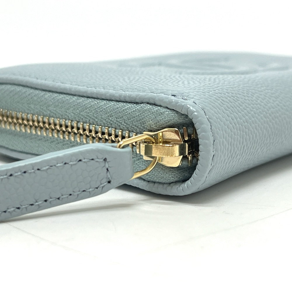 CHANEL AP4658 CC Mark Métiers d'Art Card Case Wallet Wallet coin purse Caviar Leather blue Used