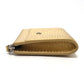 CHANEL AP5192 CC Mark Embossing L-shaped Fragment Case Mini Wallet coin purse Leather Gold Used