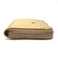 CHANEL AP5192 CC Mark Embossing L-shaped Fragment Case Mini Wallet coin purse Leather Gold Used