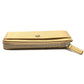 CHANEL AP5192 CC Mark Embossing L-shaped Fragment Case Mini Wallet coin purse Leather Gold Used