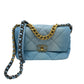 CHANEL AS1160 Matelasse chanel 19 2WAY Bag Shoulder Bag Denim blue/GoldHardware Used