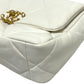 CHANEL AS1160 Matelasse chanel 19 2WAY Bag Shoulder Bag White/GoldHardware Used