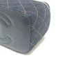 CHANEL AP1341 CC Mark Matelasse Vanity Bag, Handbag, GoldHardware Denim Shoulder Bag Denim blue Used