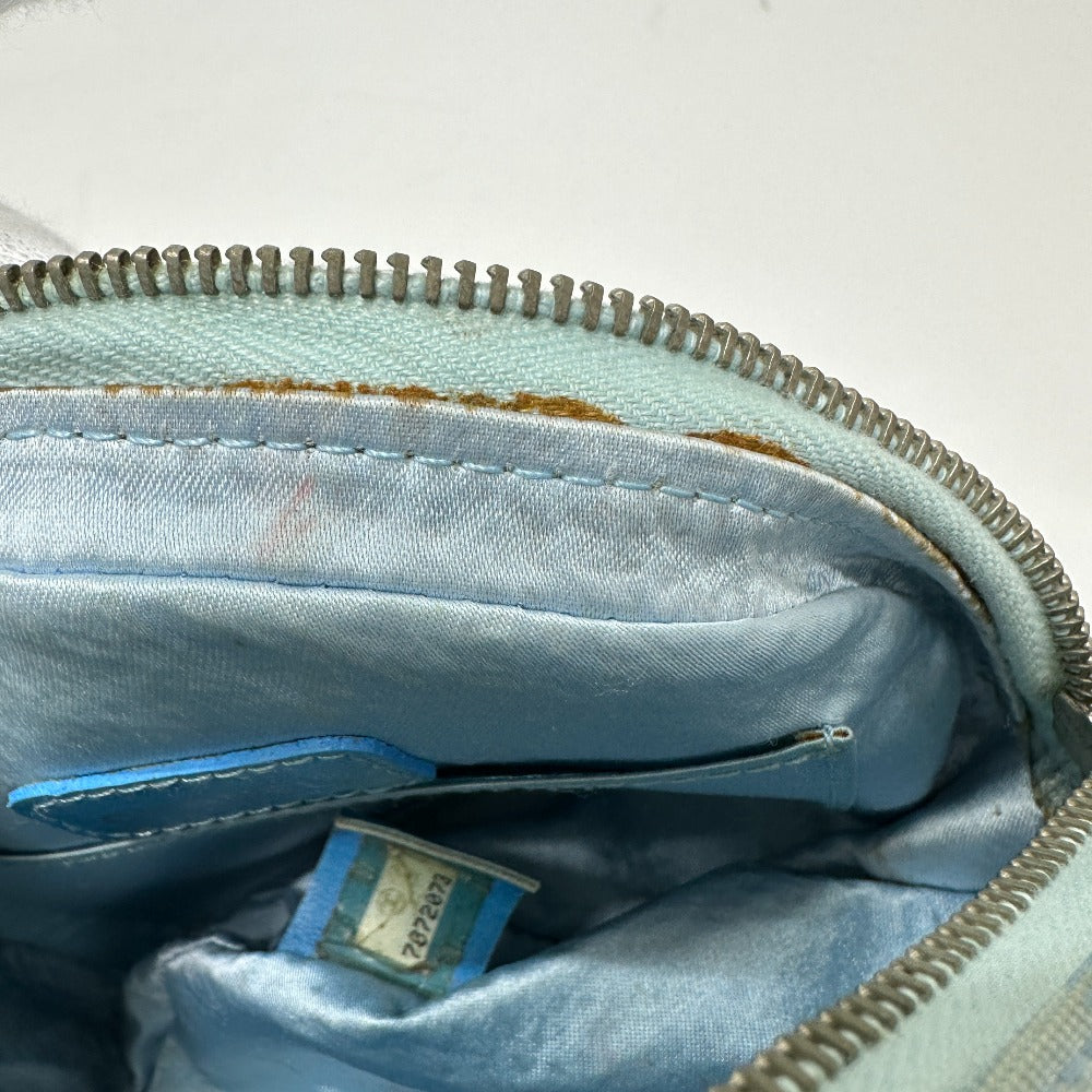 CHANEL スポーツ ラウンド ストラップ付 ポーチ ナイロン レディース ブルー