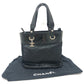 Chanel A34208 CC Cocomark Paris Biarritz PM Enamel X HADACO X Kulit Tote Bag Bag Tote Bag Enamel Wanita Hitam