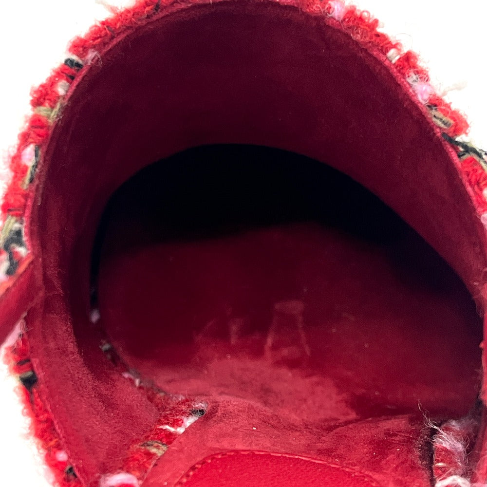 CHANEL Ｇ46865 2025/26年秋冬 ココマーク スリングバック シューズ ツイード パンプス サンダル ツイード レディース レッド