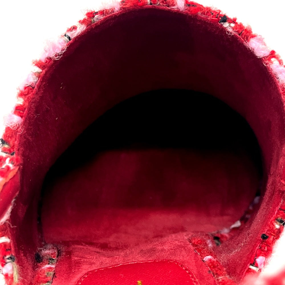 CHANEL Ｇ46865 2025/26年秋冬 ココマーク スリングバック シューズ ツイード パンプス サンダル ツイード レディース レッド