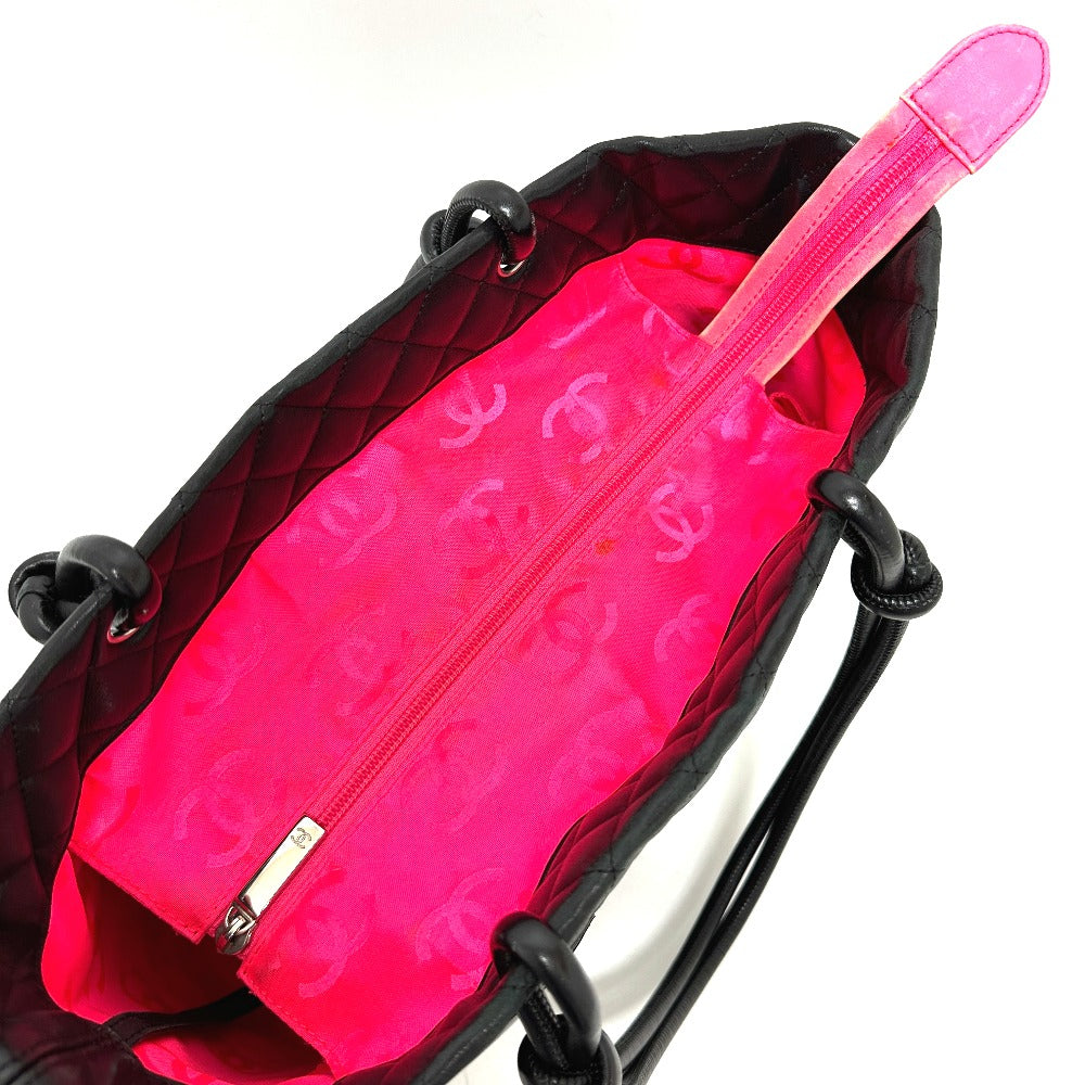 CHANEL A25169 Matelasse Cambon Line Large Bag Handbag Tote Bag Lambskin Women's Black