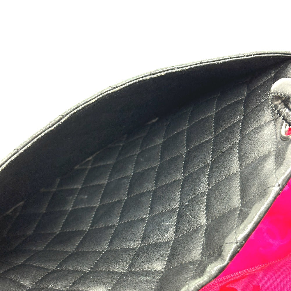 CHANEL A25169 Matelasse Cambon Line Large Bag Handbag Tote Bag Lambskin Women's Black