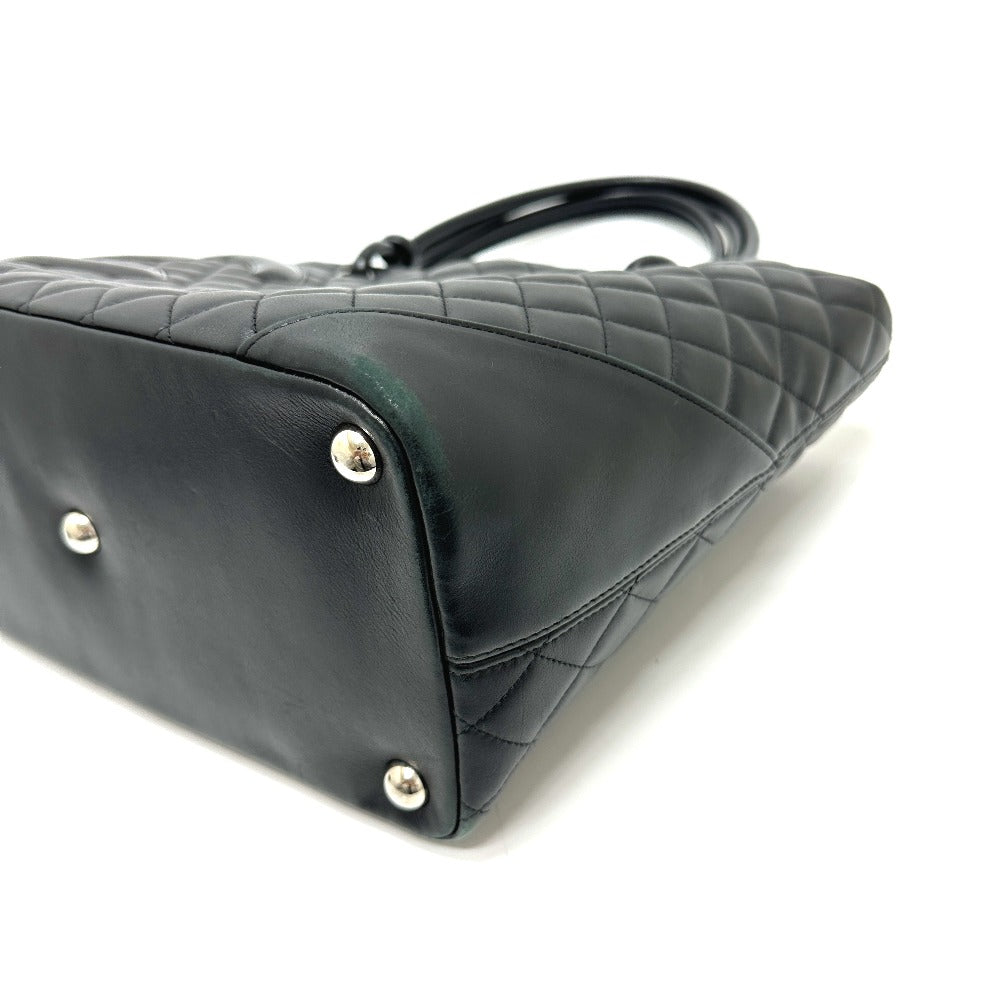 CHANEL A25169 Matelasse Cambon Line Large Bag Handbag Tote Bag Lambskin Women's Black