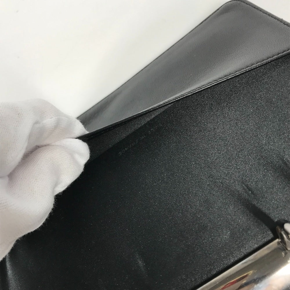 CHANEL New Travel Line Logo System Planner Stationery Cover Nylon Women's Black