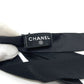 CHANEL Cocomark Matelasse Apparel Accessories Scarf Bowtie Necktie Silk Women's Black