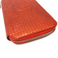 CHANEL A37188 Micro Chocolate Bar Round Zip Long Wallet, Patent Leather, Women's, Rouge (Red)