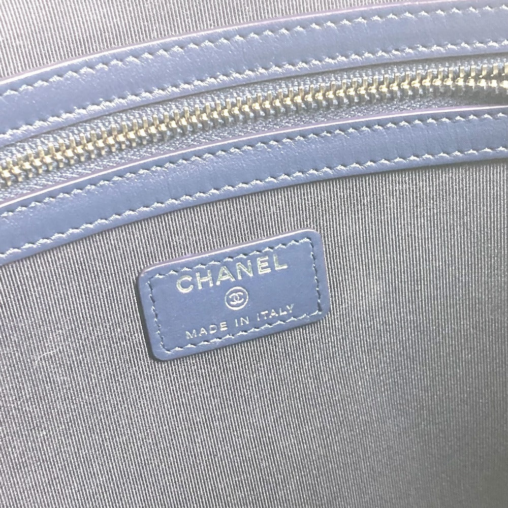CHANEL 総柄 ポーチ セカンドバッグ クラッチバッグ キャンバス レディース ネイビー - brandshop-reference