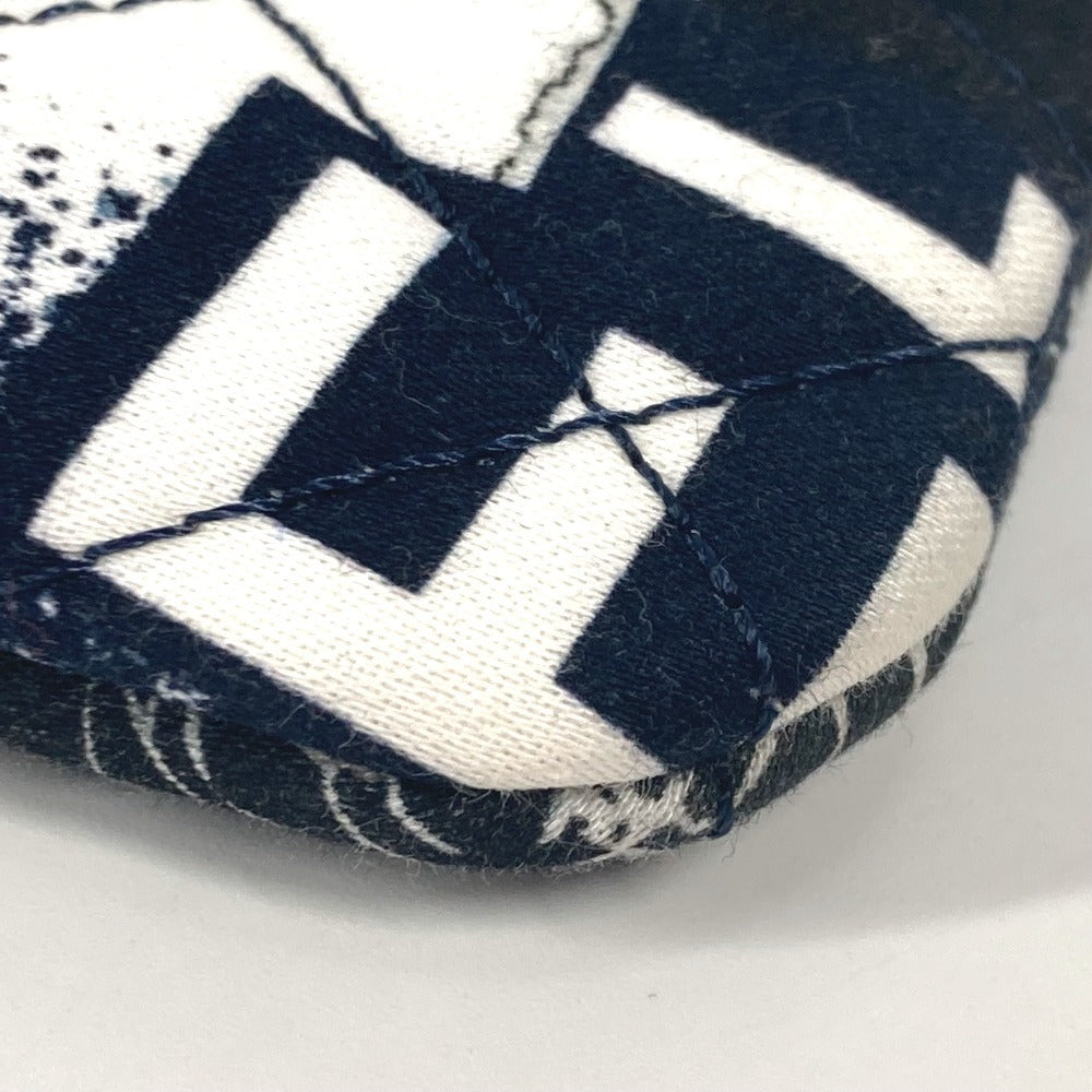CHANEL 総柄 ポーチ セカンドバッグ クラッチバッグ キャンバス レディース ネイビー - brandshop-reference