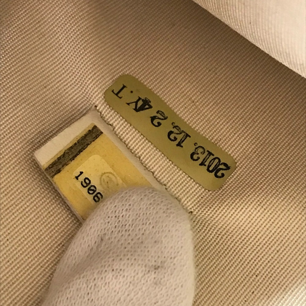 CHANEL ロゴ ドーヴィル ポーチ カバン クラッチバッグ キャンバス レディース ブルー