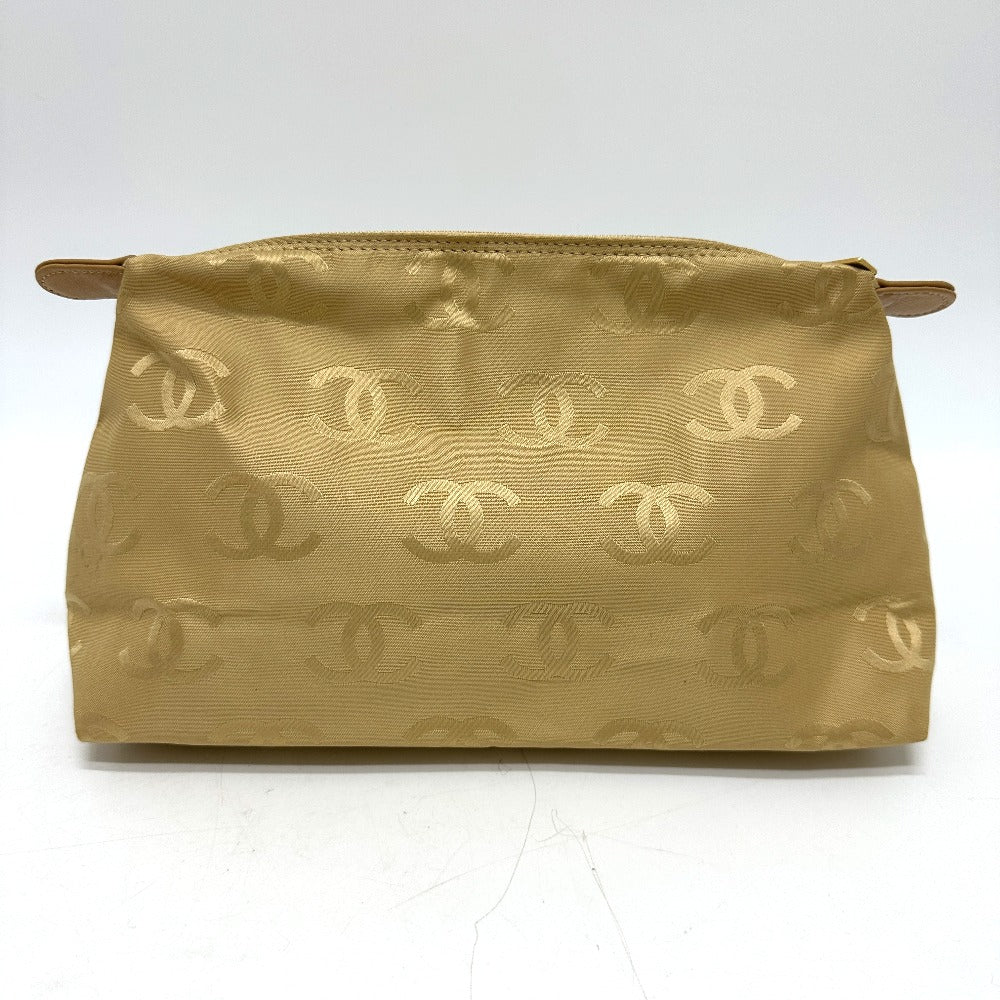 CHANEL ワイルドステッチ カバン ポーチ付き トートバッグ カーフスキン レディース ベージュ