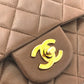 CHANEL A01112 マトラッセ25 マトラッセ 25 Wフラップ Wチェーン 斜め掛け 肩掛け カバン バッグ ショルダーバッグ ラムスキン レディース ブラウン