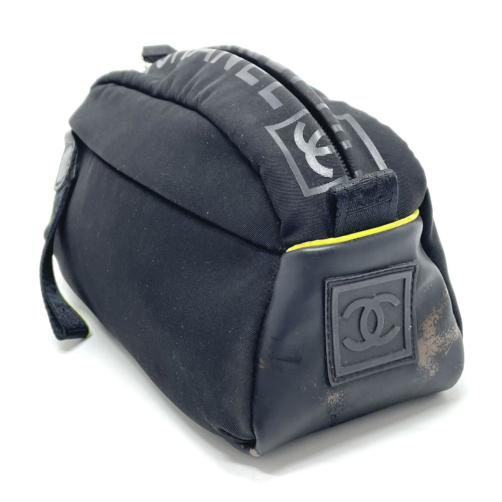 CHANEL Sport Line Pouch, Small Items, Bag, Second Bag, Nylon, Women's, Black