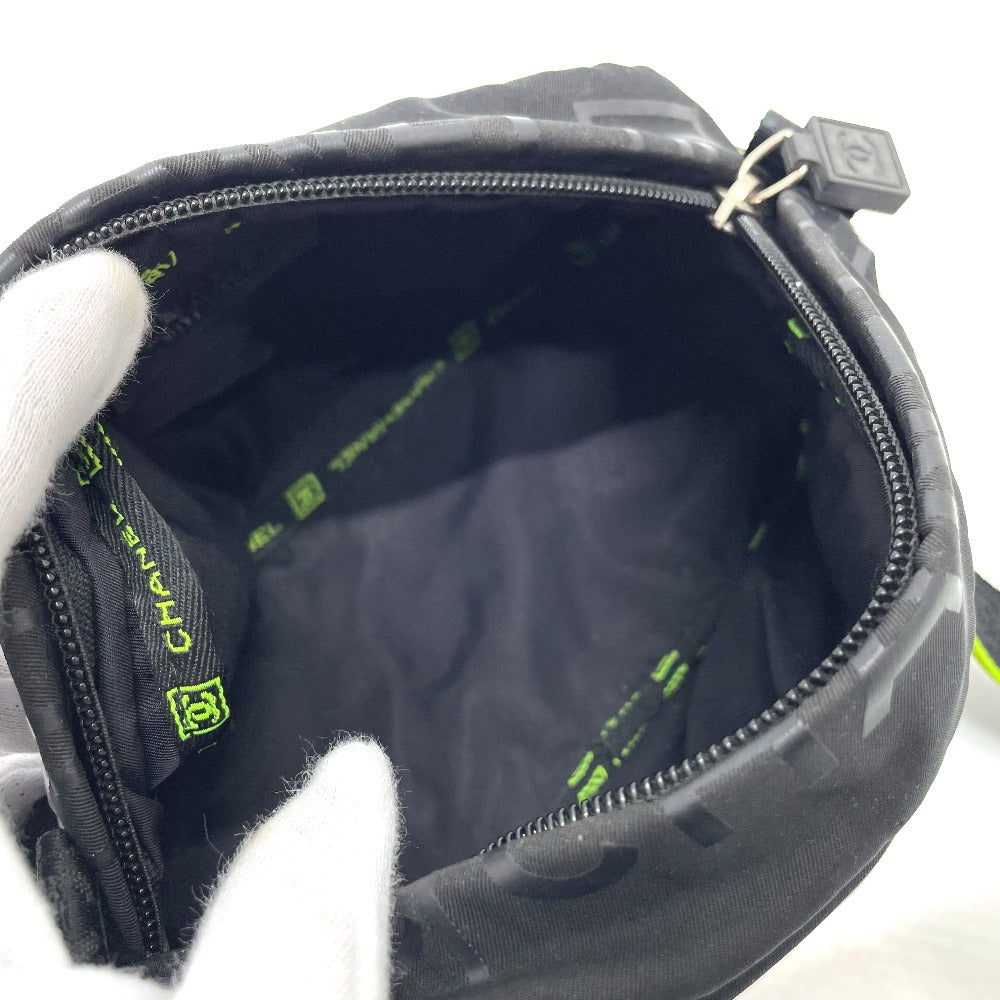 CHANEL Sport Line Pouch, Small Items, Bag, Second Bag, Nylon, Women's, Black