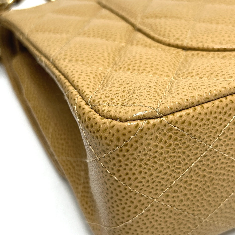 CHANEL A01112 マトラッセ25 マトラッセ 25 Wチェーン カバン バッグ ショルダーバッグ キャビアスキン レディース ベージュ