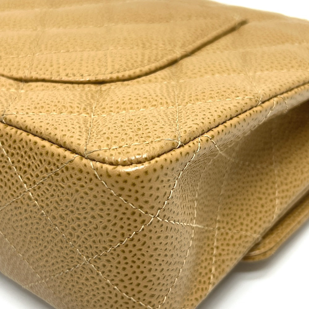 CHANEL A01112 マトラッセ25 マトラッセ 25 Wチェーン カバン バッグ ショルダーバッグ キャビアスキン レディース ベージュ