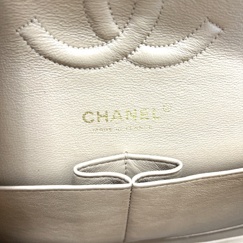 CHANEL A01112 マトラッセ25 マトラッセ 25 Wチェーン カバン バッグ ショルダーバッグ キャビアスキン レディース ベージュ