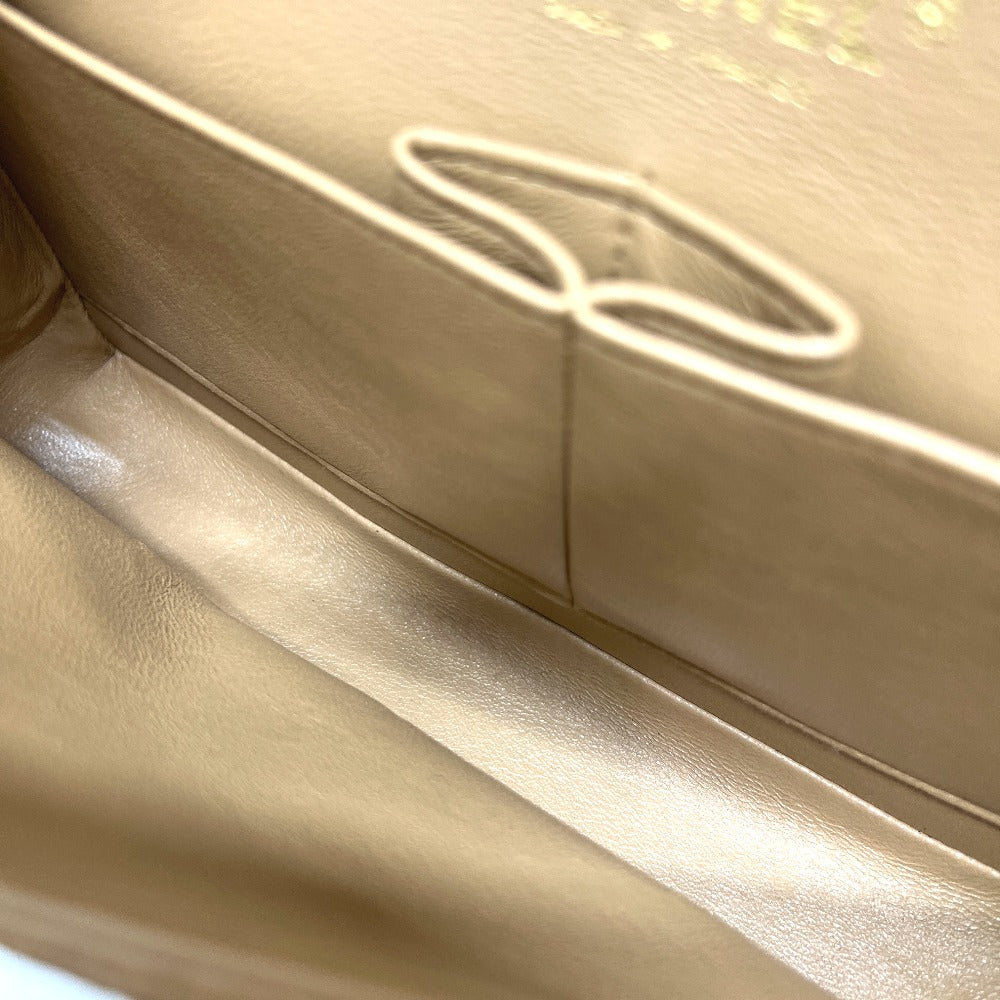 CHANEL A01112 マトラッセ25 マトラッセ 25 Wチェーン カバン バッグ ショルダーバッグ キャビアスキン レディース ベージュ