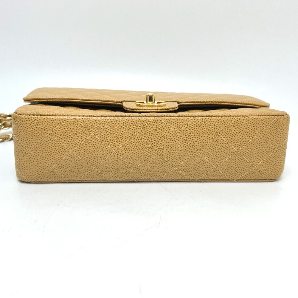 CHANEL A01112 マトラッセ25 マトラッセ 25 Wチェーン カバン バッグ ショルダーバッグ キャビアスキン レディース ベージュ