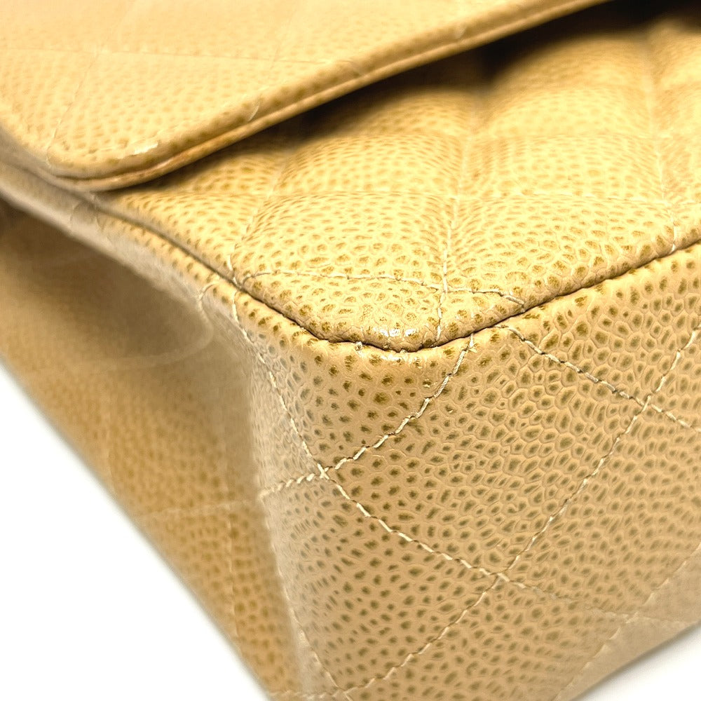 CHANEL A01112 マトラッセ25 マトラッセ 25 Wチェーン カバン バッグ ショルダーバッグ キャビアスキン レディース ベージュ