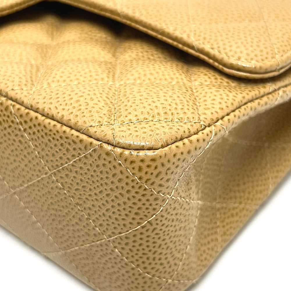 CHANEL A01112 マトラッセ25 マトラッセ 25 Wチェーン カバン バッグ ショルダーバッグ キャビアスキン レディース ベージュ