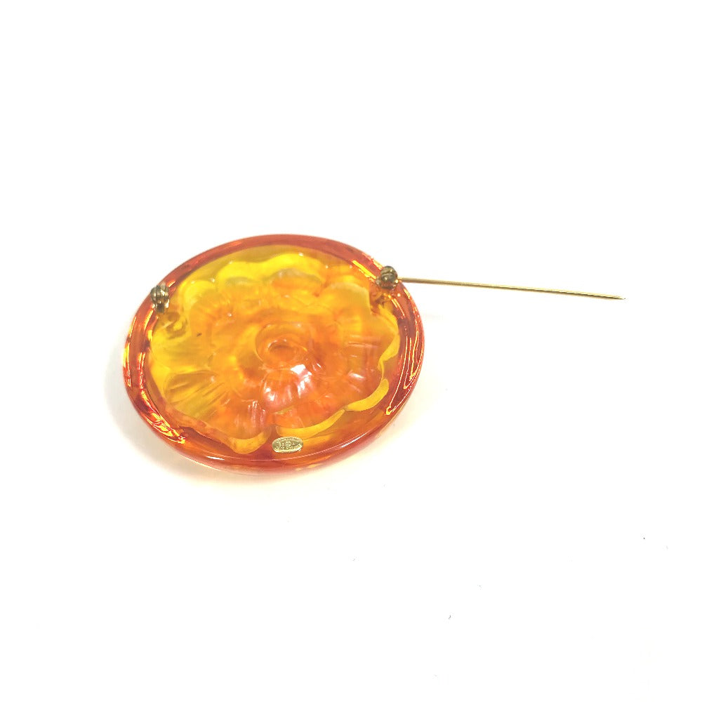 CHANEL ブランド小物 96A カメリア サークル型 アクセサリー ブローチ プラスチック レディース オレンジ - brandshop-reference