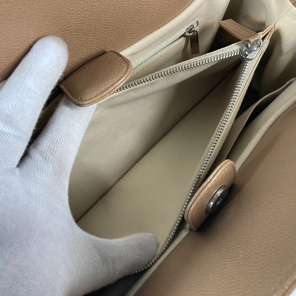 CHANEL CC ココマーク 2WAYバッグ カバン ショルダーバッグ 肩掛け トートバッグ キャビアスキン レディース ベージュ - brandshop-reference
