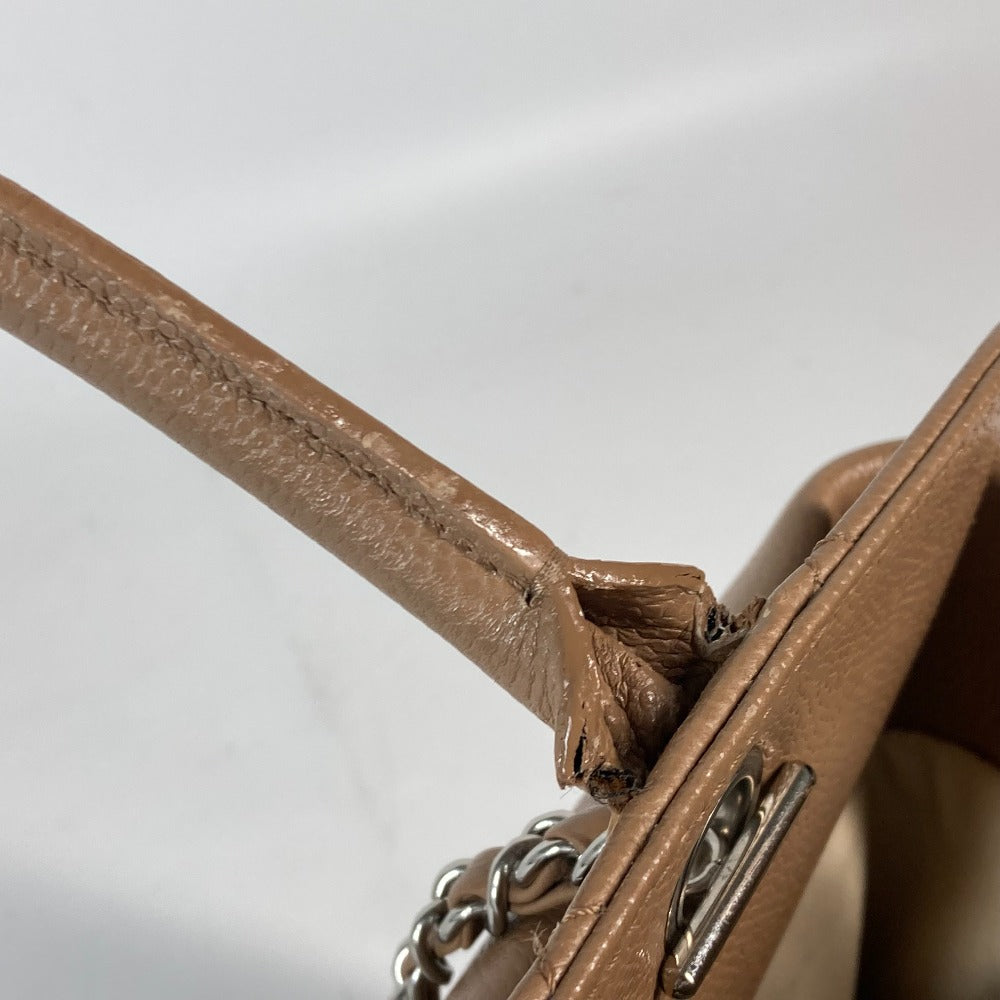 CHANEL CC ココマーク 2WAYバッグ カバン ショルダーバッグ 肩掛け トートバッグ キャビアスキン レディース ベージュ - brandshop-reference