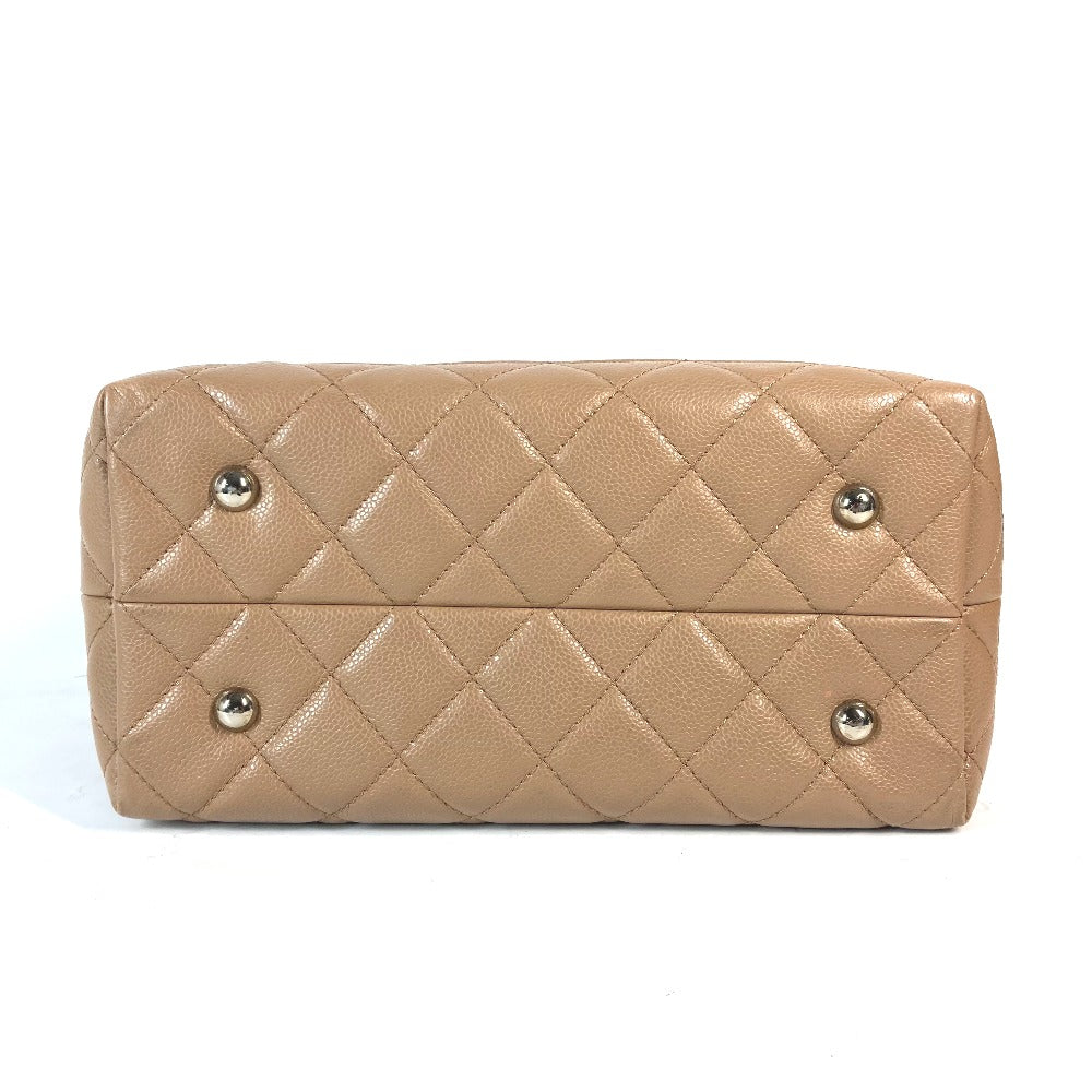 CHANEL CC ココマーク 2WAYバッグ カバン ショルダーバッグ 肩掛け トートバッグ キャビアスキン レディース ベージュ - brandshop-reference